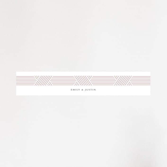 "Tara" - Belly Bands in Blush by Kampai Designs - Assembled with Invitation