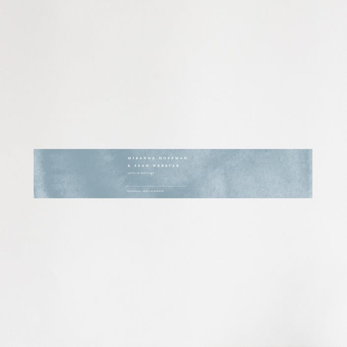 "Painted Ikat" - Belly Bands in Frost by Liz Conley - Assembled with Invitation
