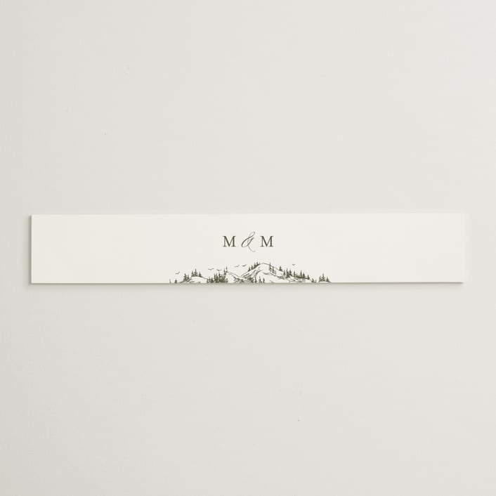 "into the mountains" - Belly Bands in Olive by Helen Halik - Assembled with Invitation