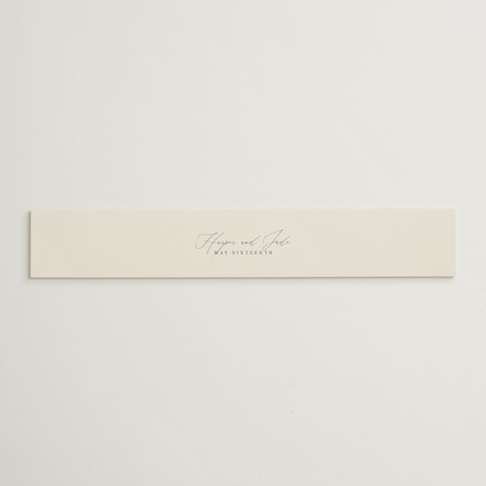 "Falling Foliage" - Belly Bands in Stone by Robert and Stella - Assembled with Invitation
