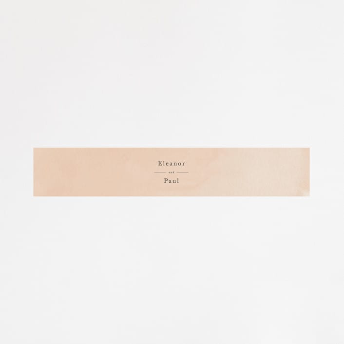 "Desert Wash" - Belly Bands in Peach by Amy Kross - Assembled with Invitation
