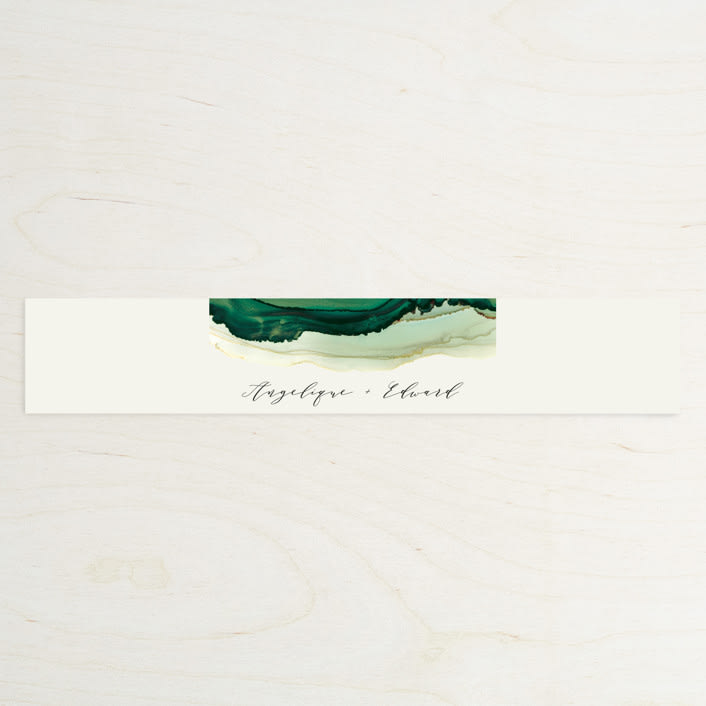 "Flow" - Belly Bands in Emerald by Three Kisses Studio - Assembled with Invitation