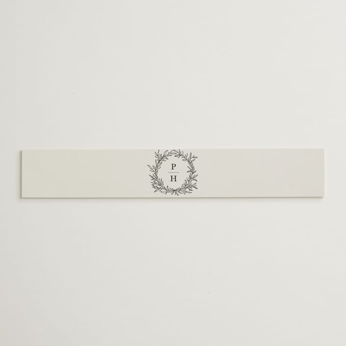 "leafy wreath" - Belly Bands in Cotton by Kate Ahn - Assembled with Invitation