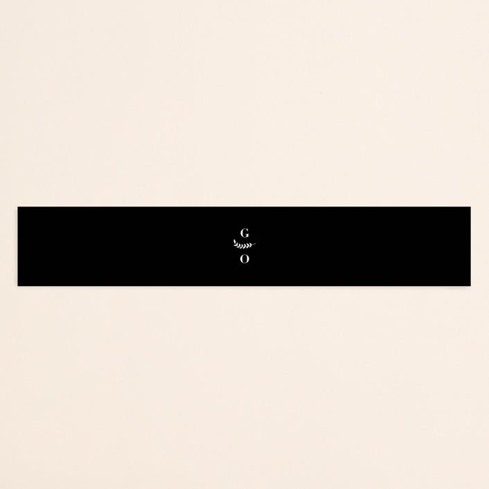 "Olivier" - Belly Bands in Olive by Bonjour Paper - Assembled with Invitation