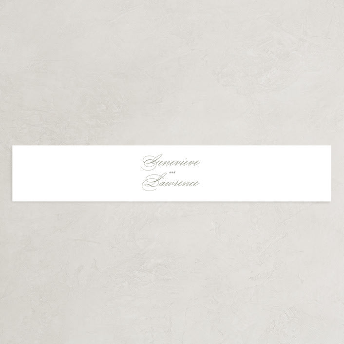 "Dear Greenery" - Belly Bands in Eucalyptus by Hooray Creative - Assembled with Invitation