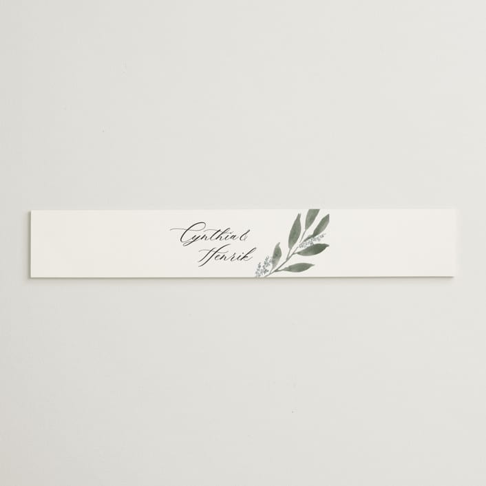 "Pressed Foliage" - Belly Bands in Heather by Stacey Meacham - Assembled with Invitation