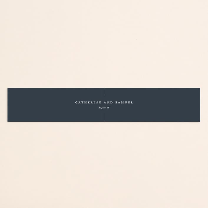"Proposal" - Belly Bands in Marine by Sandra Picco Design - Assembled with Invitation