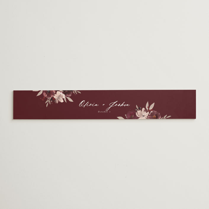 "Emyn" - Belly Bands in Burgundy by Itsy Belle Studio - Assembled with Invitation