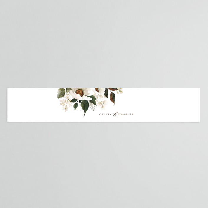 "A Garden Wedding" - Belly Bands in Magnolia by Chris Griffith - Assembled with Invitation