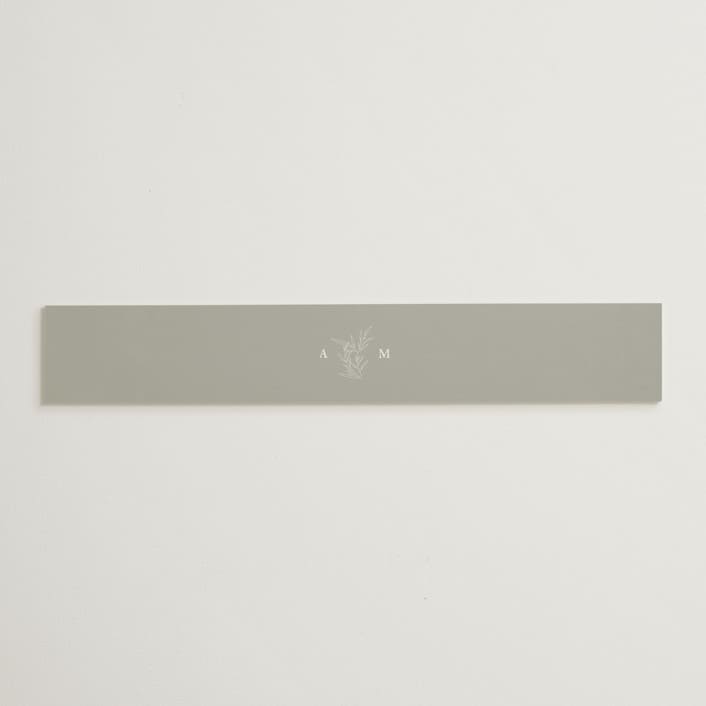 "Initial" - Belly Bands in Pearl by Jennifer Postorino - Assembled with Invitation