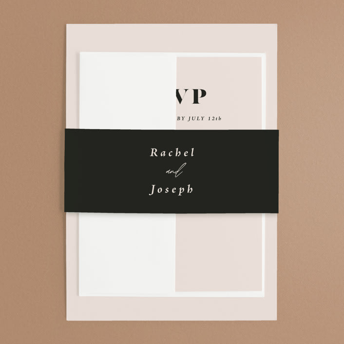 "Finally" - Belly Bands in Ivory by Up Up Creative - Assembled with Invitation
