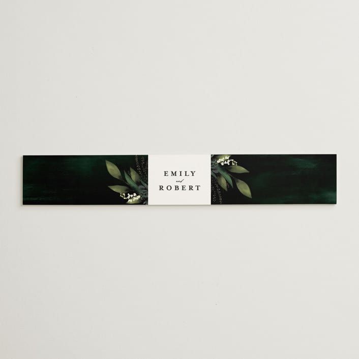 "Forest Finds" - Belly Bands in Emerald by Susan Moyal - Assembled with Invitation