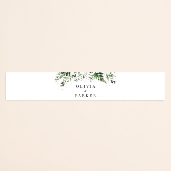 "Framed in Ferns" - Belly Bands in Petal by Kristie Kern - Assembled with Invitation