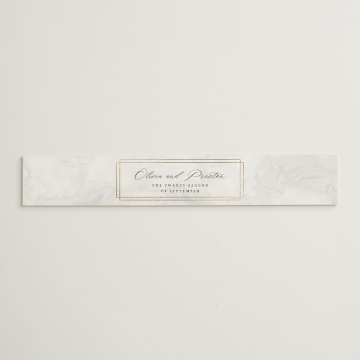 "Regent" - Belly Bands in Opal by Robert and Stella - Assembled with Invitation