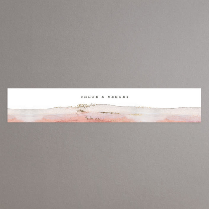 "Painted Desert" - Belly Bands in Sandstone by Hooray Creative - Assembled with Invitation