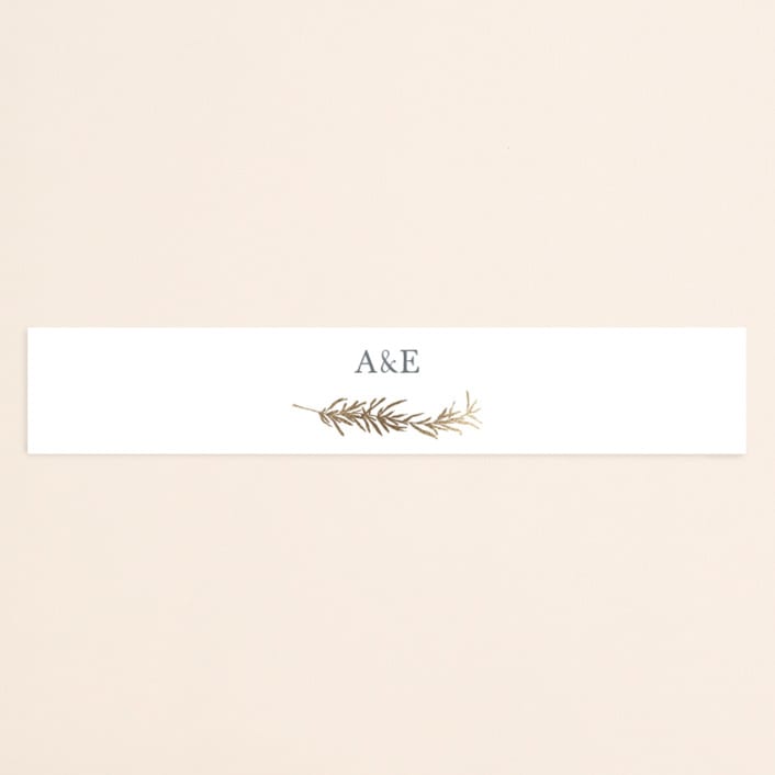 "Simple Sprigs" - Belly Bands in Mist by Erin Deegan - Assembled with Invitation