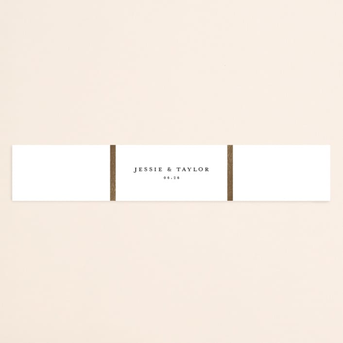 "Lasting love" - Belly Bands in Gold by Stacey Meacham - Assembled with Invitation
