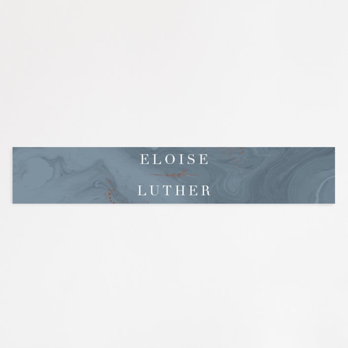 "Moody Marbling" - Belly Bands in Slate by Hooray Creative - Assembled with Invitation