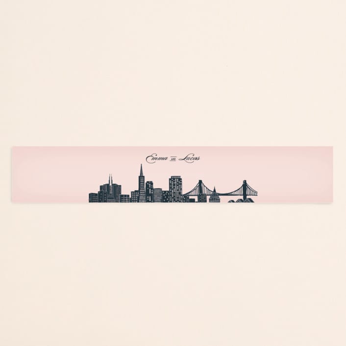 "Big City - San Francisco" - Belly Bands in Blush by Hooray Creative - Assembled with Invitation