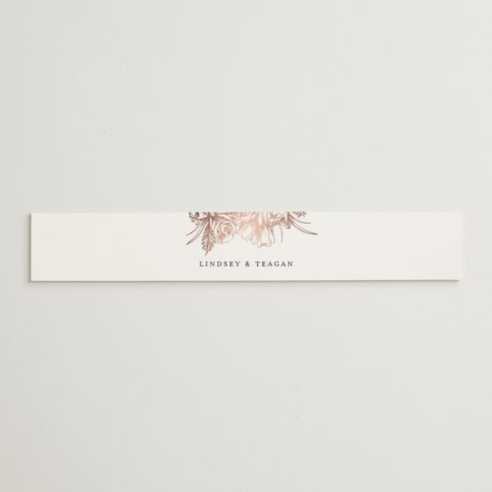 "Sketched Bouquet" - Belly Bands in Petal by Phrosné Barwood - Assembled with Invitation