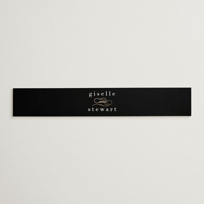 "Handsome Border" - Belly Bands in Chalkboard by Hooray Creative - Assembled with Invitation