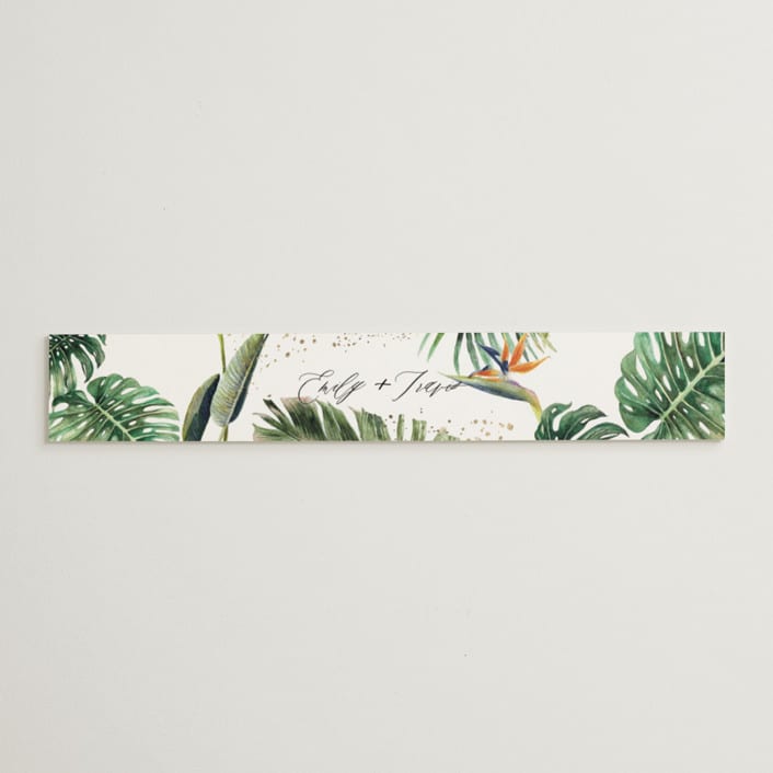 "Our Paradise" - Belly Bands in Tropical by Elly - Assembled with Invitation