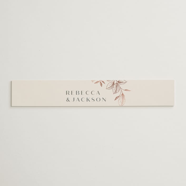 "Lovely" - Belly Bands in Creme by Stardust Design Studio - Assembled with Invitation