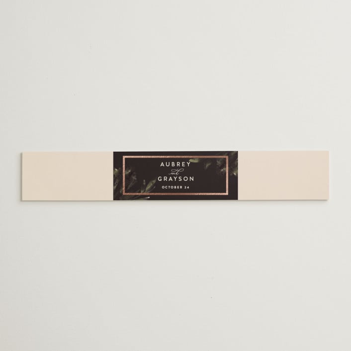 "Sunset Florals" - Belly Bands in Copper by Susan Moyal - Assembled with Invitation