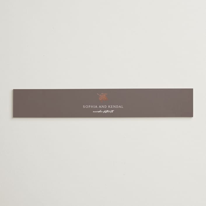 "autumne" - Belly Bands in Maple by Lori Wemple - Assembled with Invitation