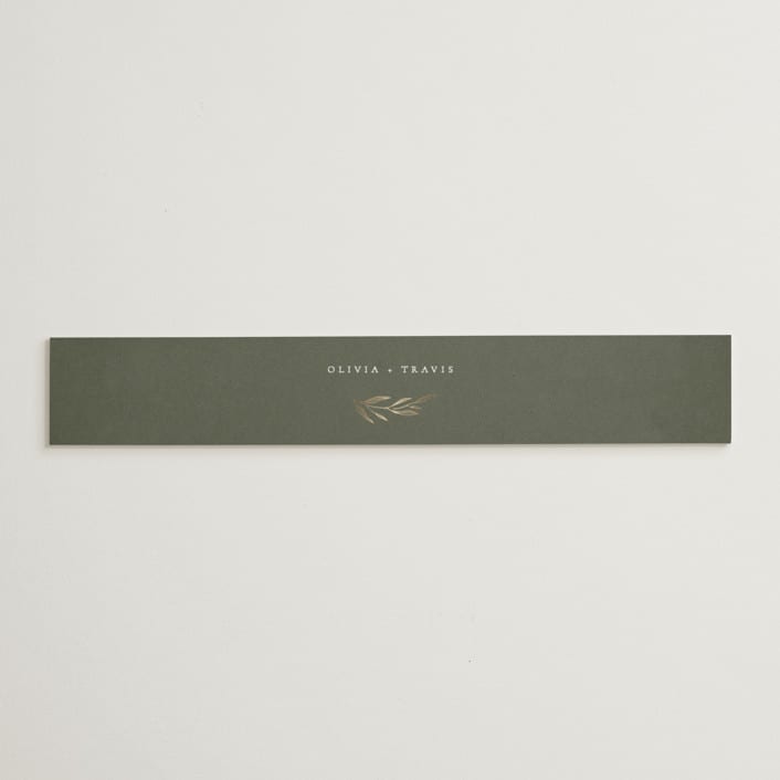 "Leaves" - Belly Bands in Moss by Kelly Schmidt - Assembled with Invitation