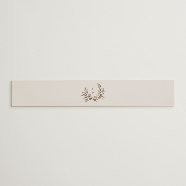 "Natural Monogram" - Belly Bands in Porcelain by Jennifer Postorino - Assembled with Invitation