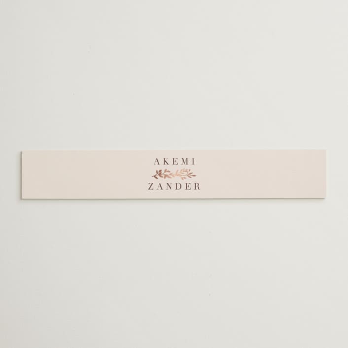 "Autumnal Arch" - Belly Bands in Blush by Hooray Creative - Assembled with Invitation