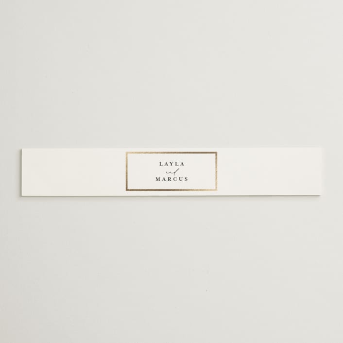 "Classic Love" - Belly Bands in Vanilla by Susan Moyal - Assembled with Invitation