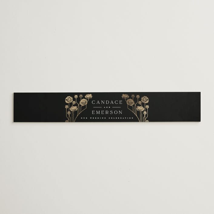 "Nouveau flowers" - Belly Bands in Onyx by Ana de Sousa - Assembled with Invitation