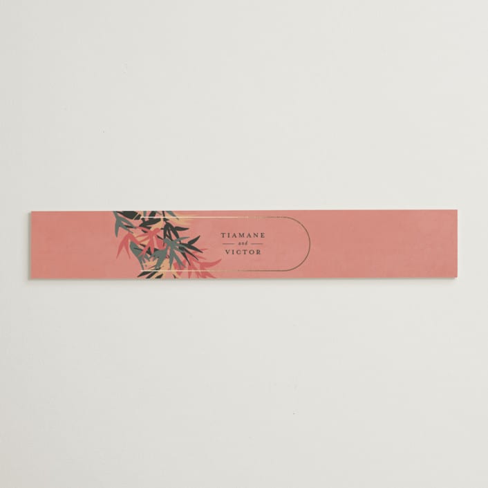 "Birds of Paradise" - Belly Bands in Coral by Julie Hebert - Assembled with Invitation