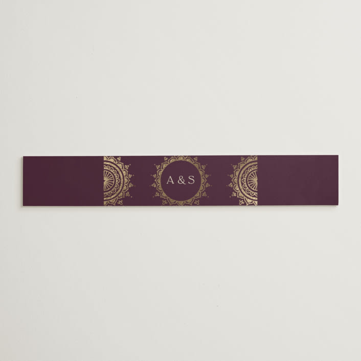"Arunima" - Belly Bands in Plum by Randi Cirelli - Assembled with Invitation