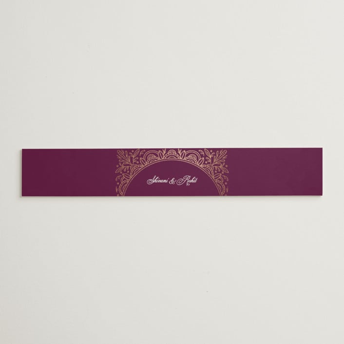 "Zardozi" - Belly Bands in Amethyst by Mansi Verma - Assembled with Invitation