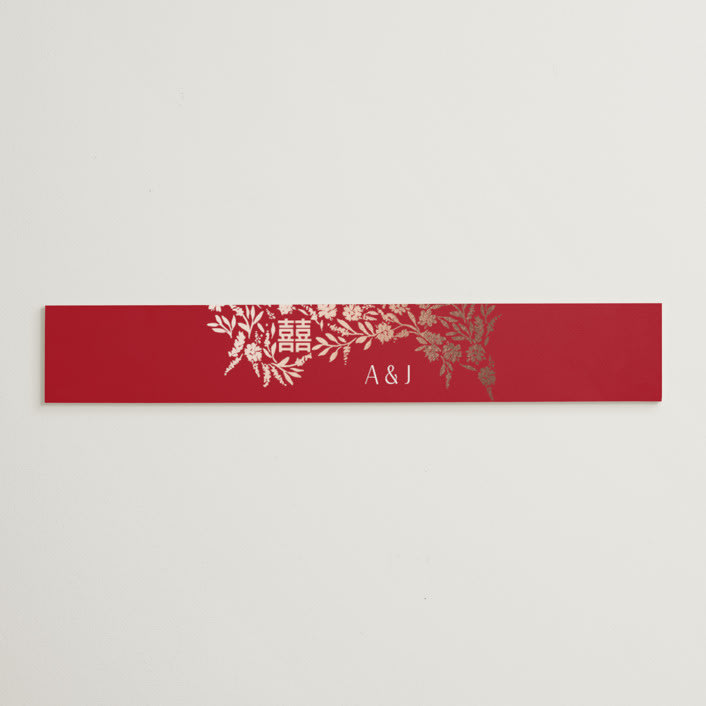 "Garden Vines" - Belly Bands in Ruby by Yaling Hou Suzuki - Assembled with Invitation