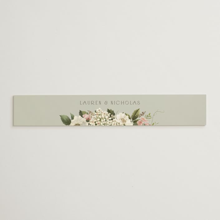 "Floral Tribute" - Belly Bands in Moss by Chris Griffith - Assembled with Invitation
