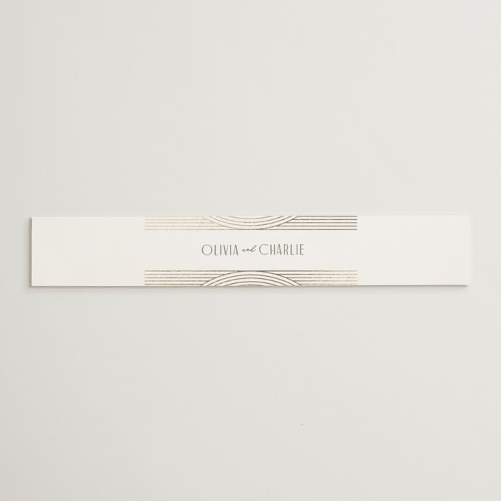 "Moderne" - Belly Bands in Alabaster by Pixel and Hank - Assembled with Invitation