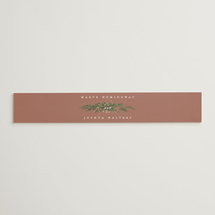 "Winter Garland" - Belly Bands in Latte by Leah Bisch - Assembled with Invitation
