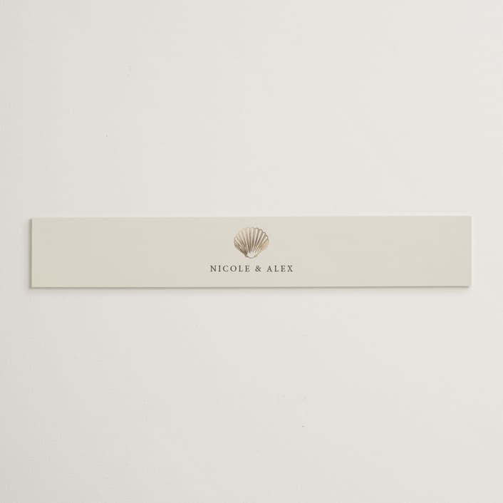 "Simple Seashell" - Belly Bands in Sand by Hannah Bowman - Assembled with Invitation
