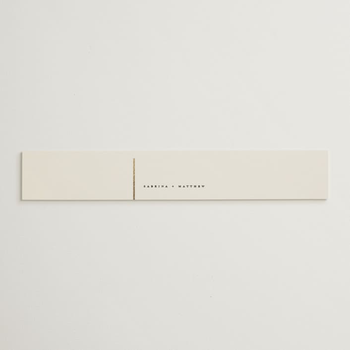 "Tuxedo" - Belly Bands in Black Tie by Carolyn Nicks - Assembled with Invitation