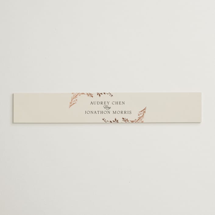 "Trailing Vines" - Belly Bands in Almond by Erin L. Wilson - Assembled with Invitation
