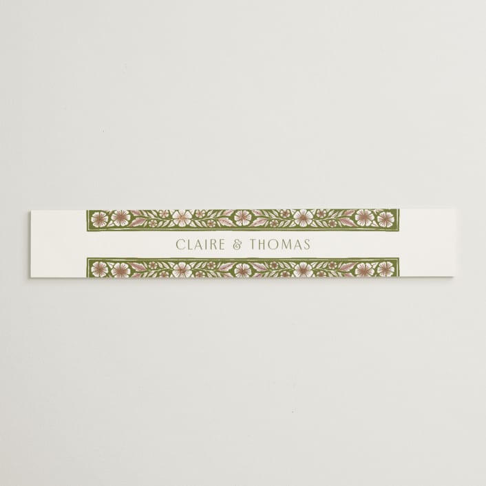 "Inlay Frame" - Belly Bands in Avocado by Katharine Watson - Assembled with Invitation