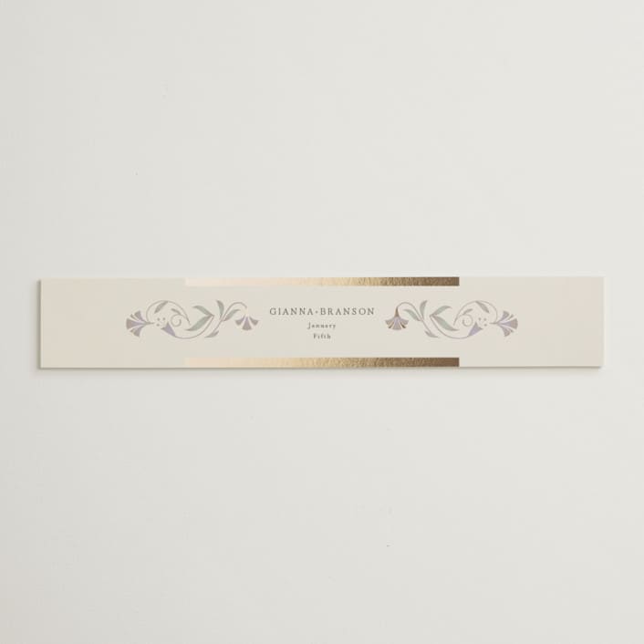 "Deco Nouveau" - Belly Bands in Vanilla by Lori Wemple - Assembled with Invitation