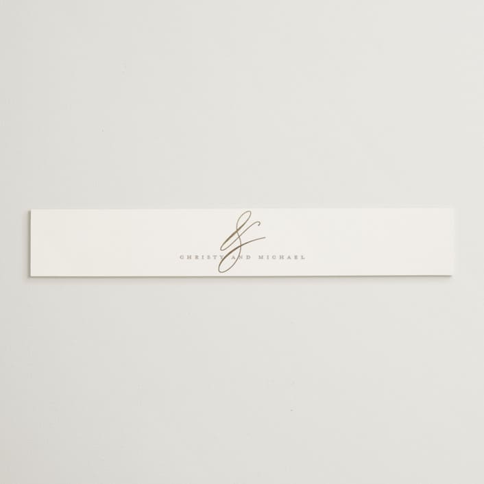 "Ampersand glam" - Belly Bands in Powder by Creo Study - Assembled with Invitation