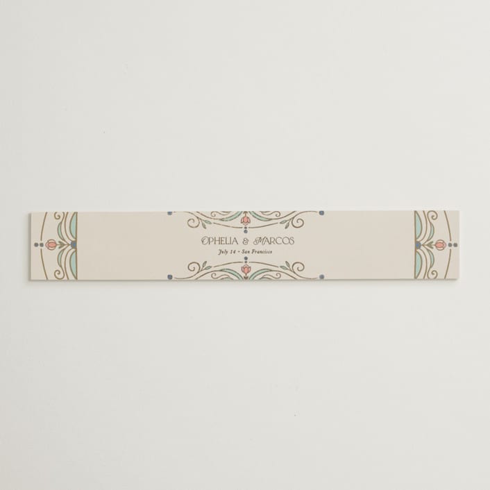 "Ornate Elegance" - Belly Bands in Ivory by Maria Hilas-Louie - Assembled with Invitation