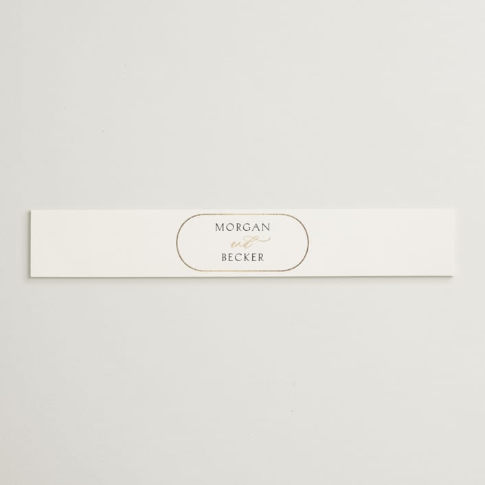 "Postcard" - Belly Bands in Snow by Kaydi Bishop - Assembled with Invitation