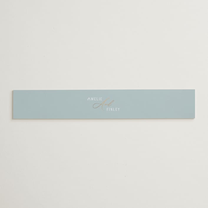 "Delicacy" - Belly Bands in Dusty Blue by Angela Thompson - Assembled with Invitation